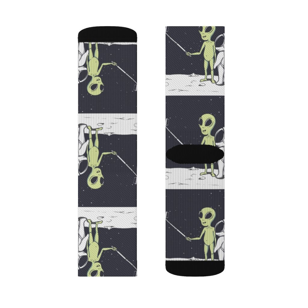 Alien Selfie Socks