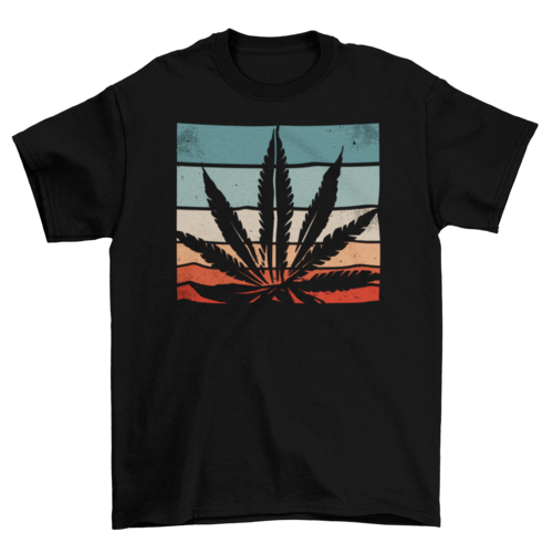 Retro cannabis t-shirt