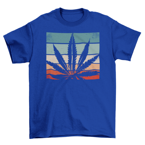 Retro cannabis t-shirt
