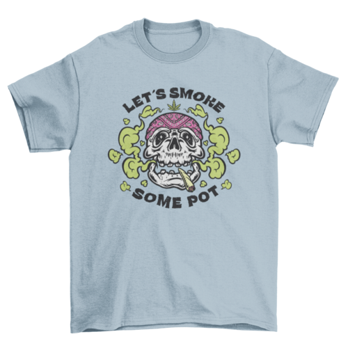 Let's Smoke Skull t-shirt