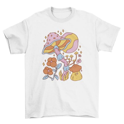 Hippie mushroom t-shirt