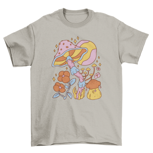 Hippie mushroom t-shirt