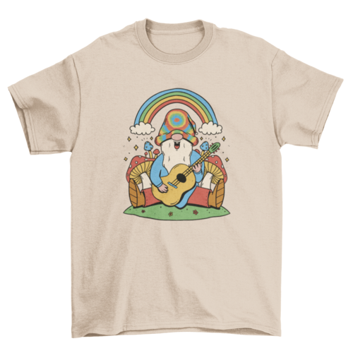 Hippie guitar t-shirt