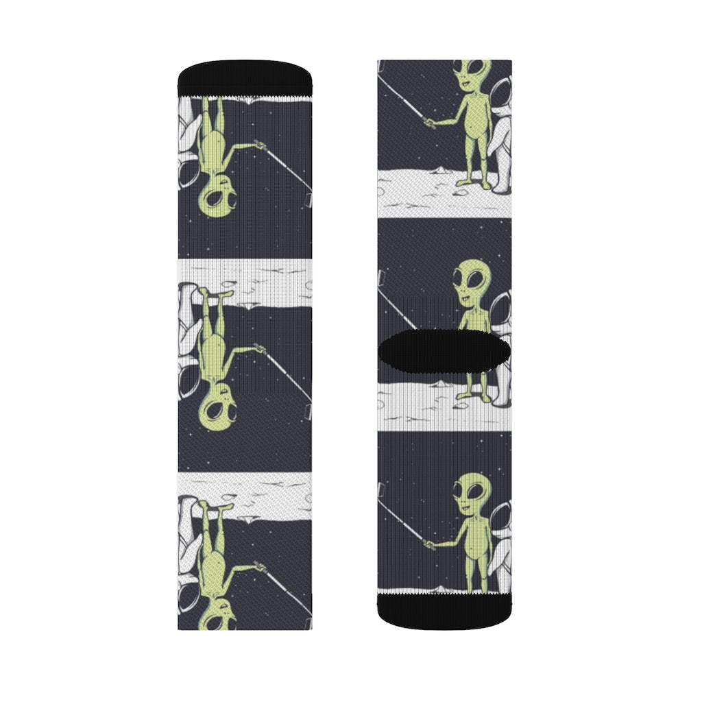 Alien Selfie Socks