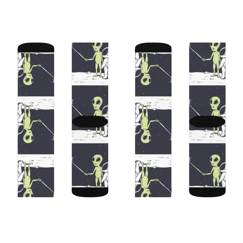 Alien Selfie Socks