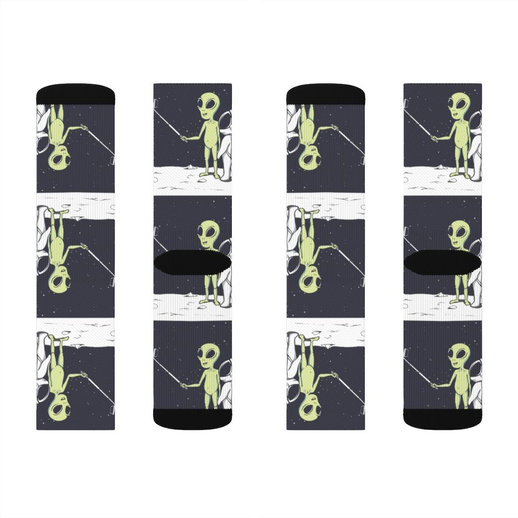 Alien Selfie Socks