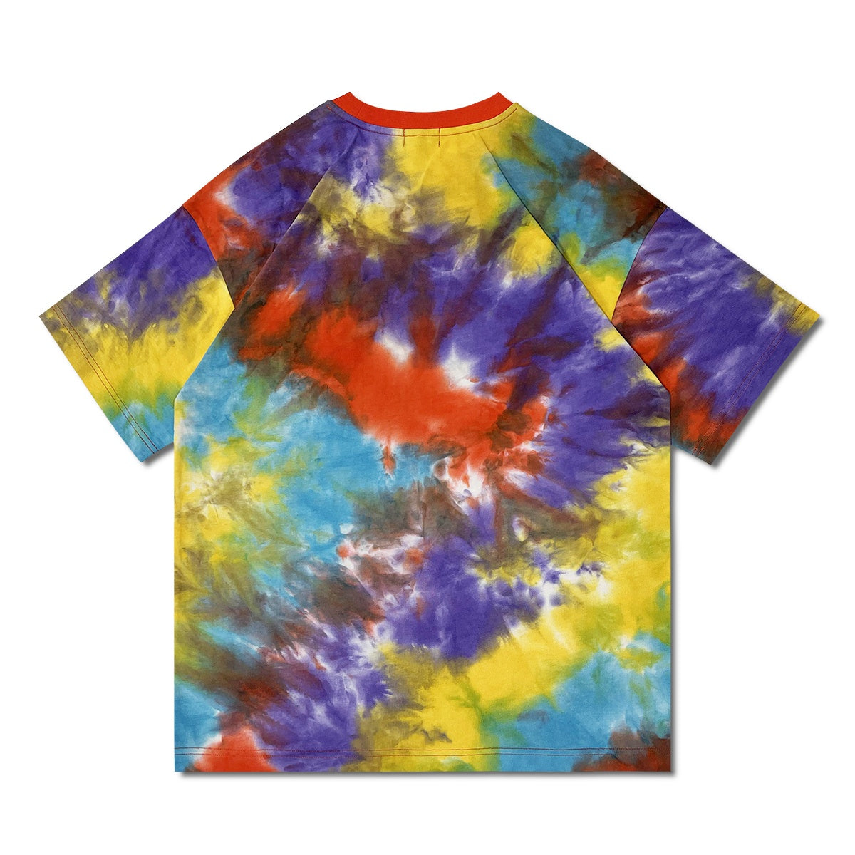 Short Sleeve Tie Dye Puff Print T-shirt