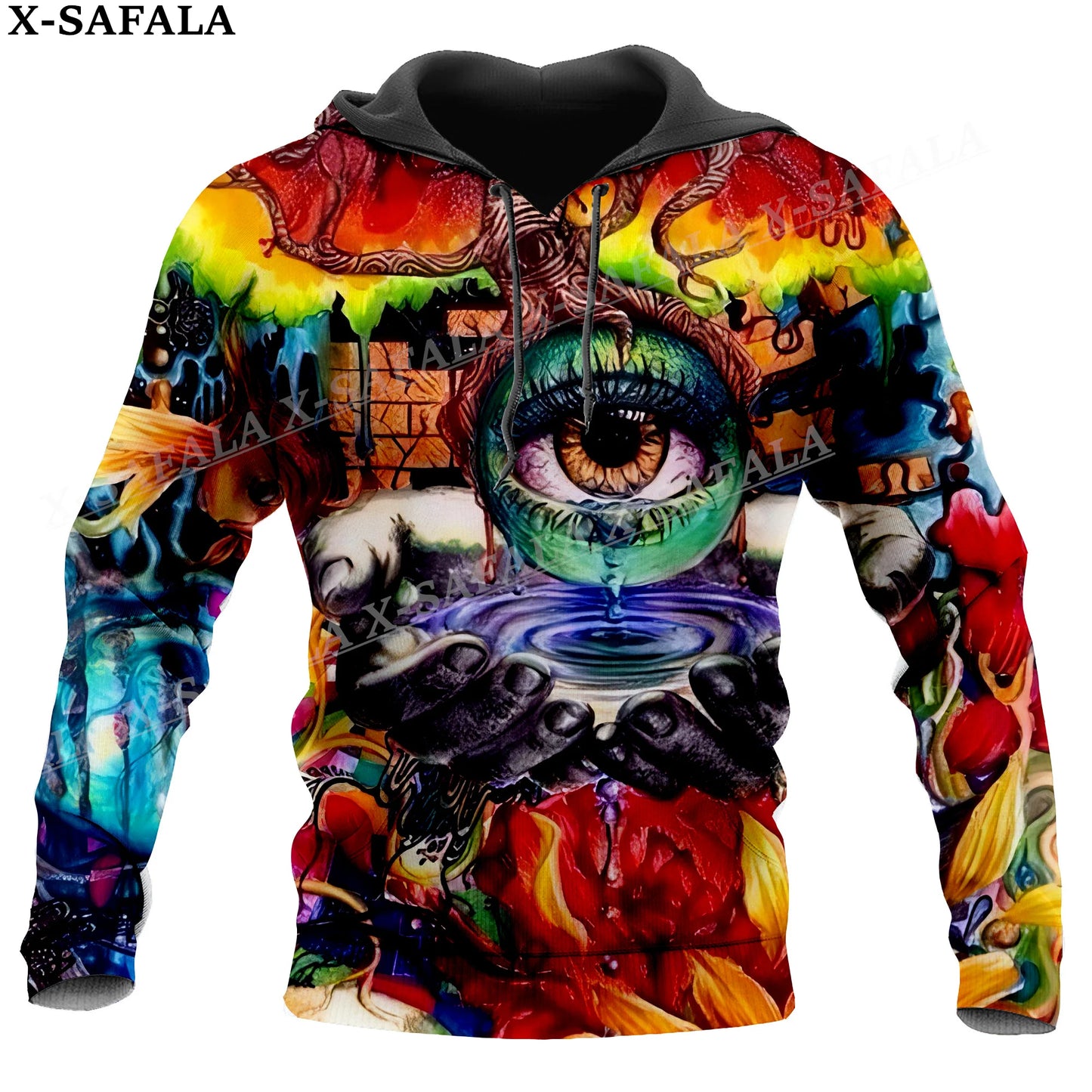 Hippie Psychedelic Eyes Hoodie