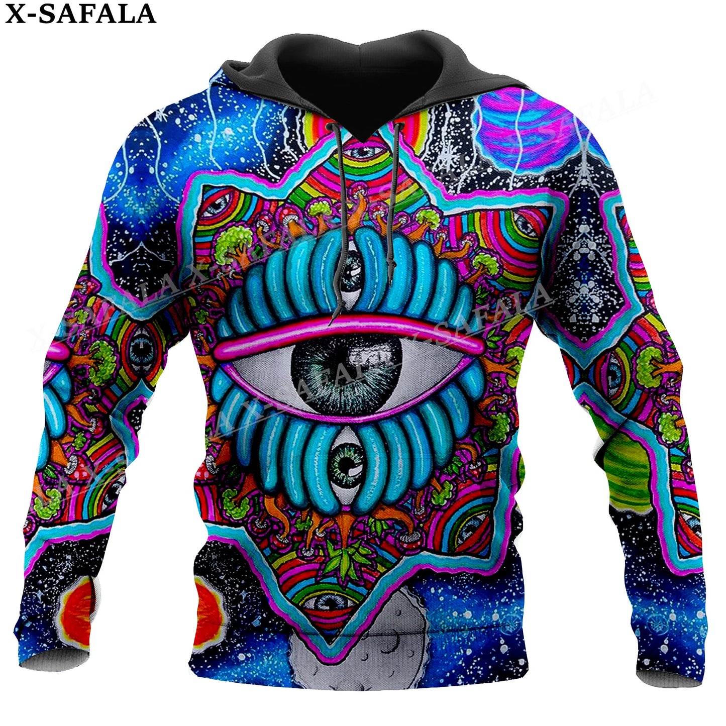 Hippie Psychedelic Eyes Hoodie