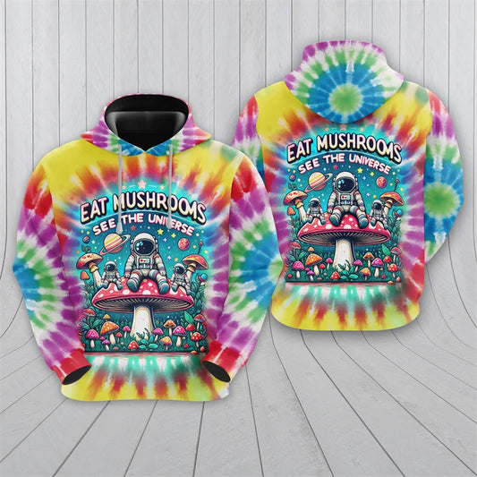 Trippy Mushroom Graphic Sweatshirt