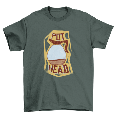 Weed Cannabis Coffee Pot T-shirt