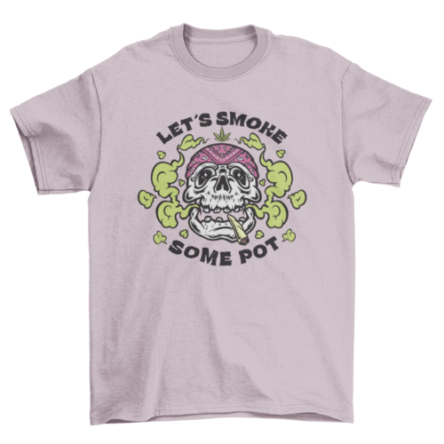Let's Smoke Skull  t-shirt