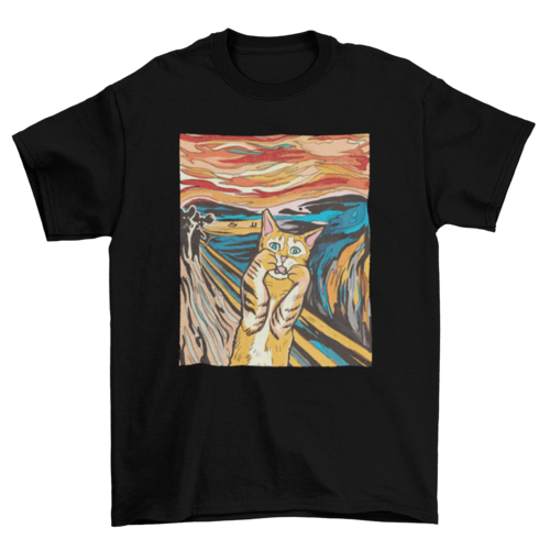The Scream Cat t-shirt