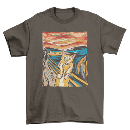 The Scream Cat t-shirt
