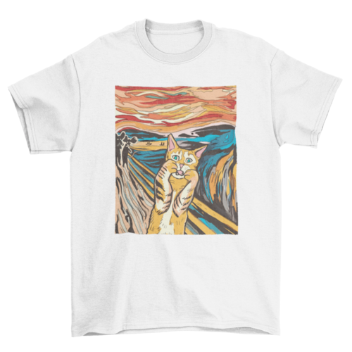 The Scream Cat t-shirt