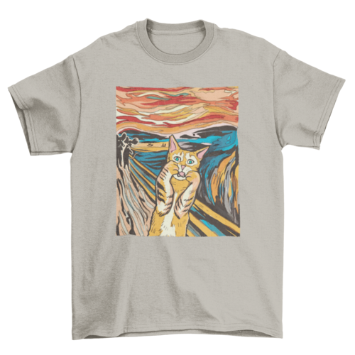 The Scream Cat t-shirt