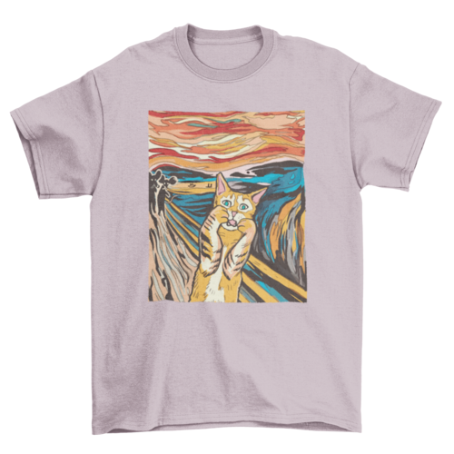 The Scream Cat t-shirt