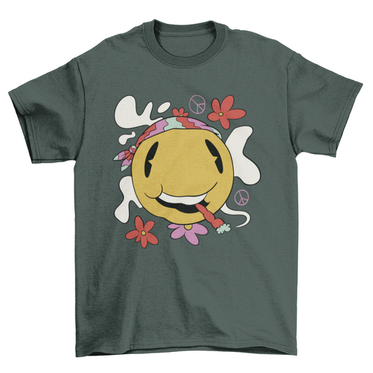 Hippie emoji  t-shirt