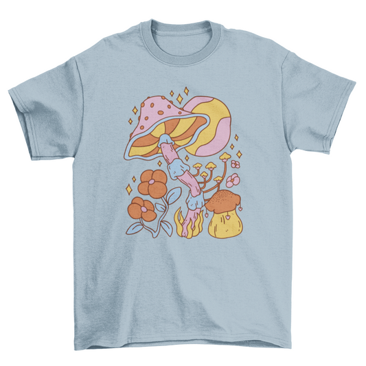 Hippie mushroom t-shirt
