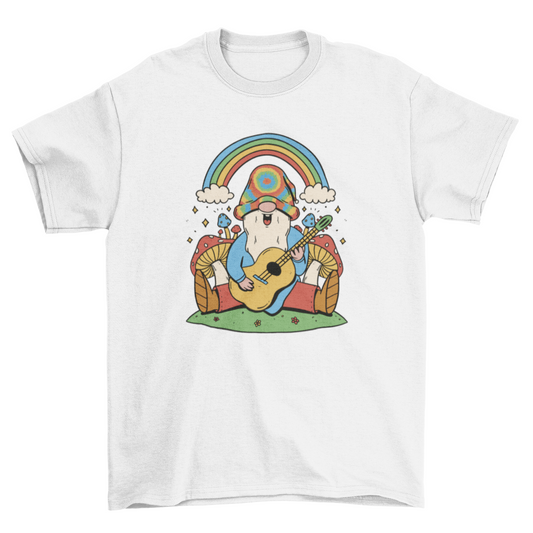 Hippie guitar t-shirt