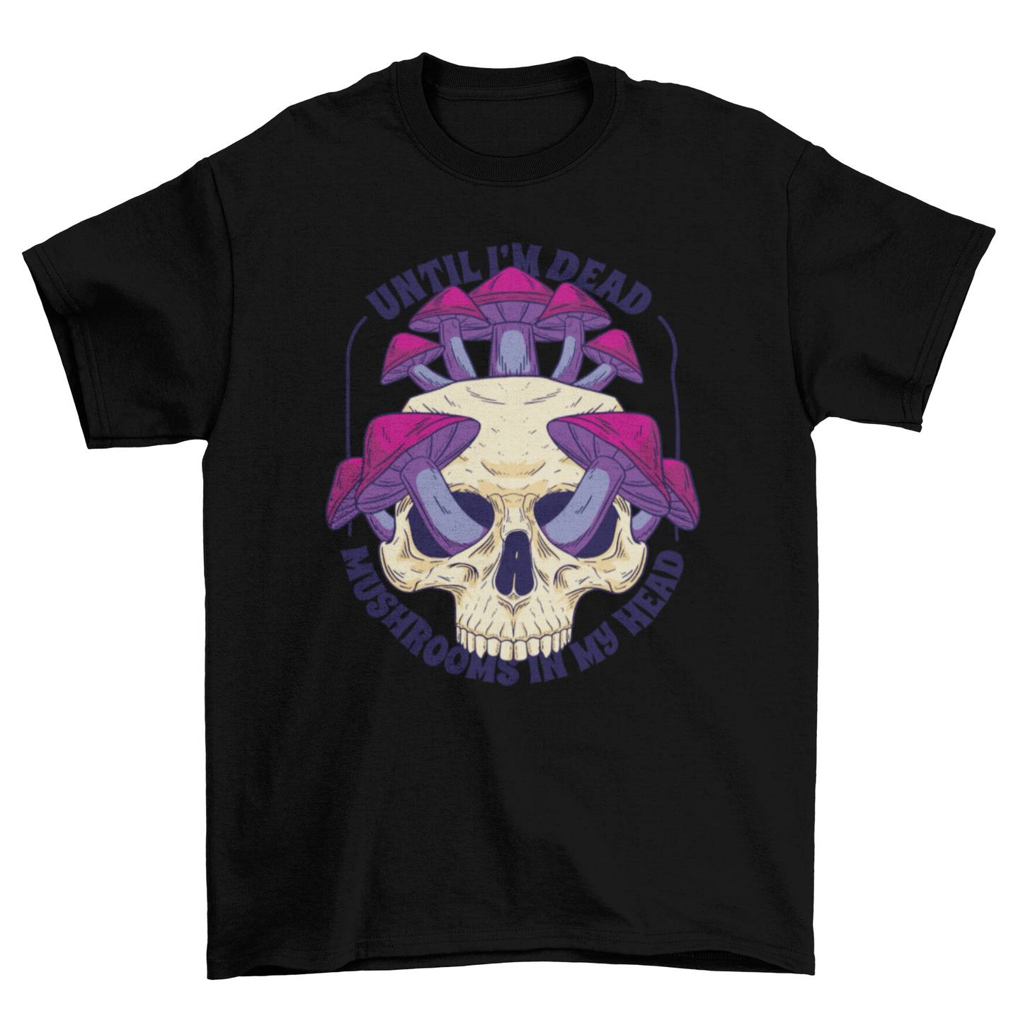 Skull full of Mushrooms t-shirt