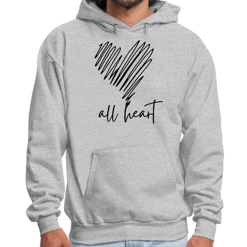 Mens Hoodie - All Heart Line Art