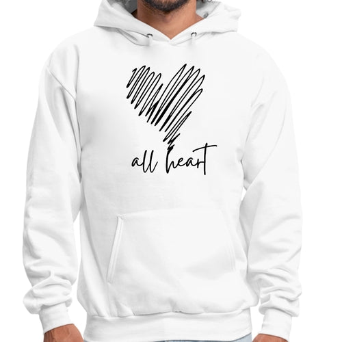 Mens Hoodie - All Heart Line Art